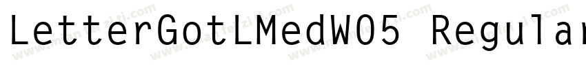 LetterGotLMedW05 Regular Regular字体转换